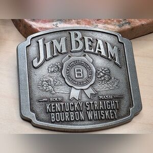 Jim Beam Kentucky Straight Bourbon Whiskey Belt Buckle